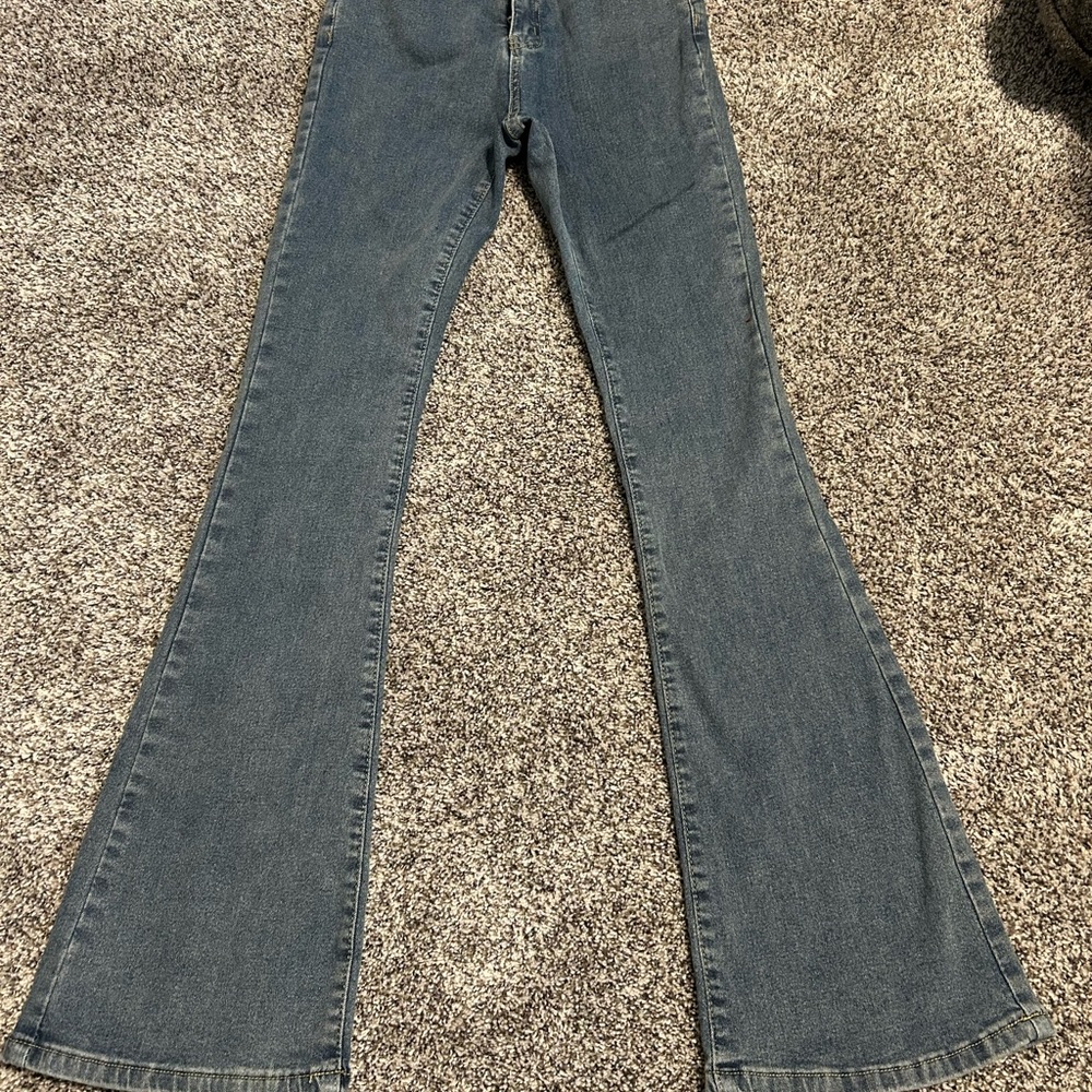 Women's Blue Flared Jeans